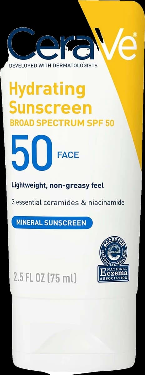 CeraVe Hydrating Mineral Sunscreen SPF 50 Face Lotion