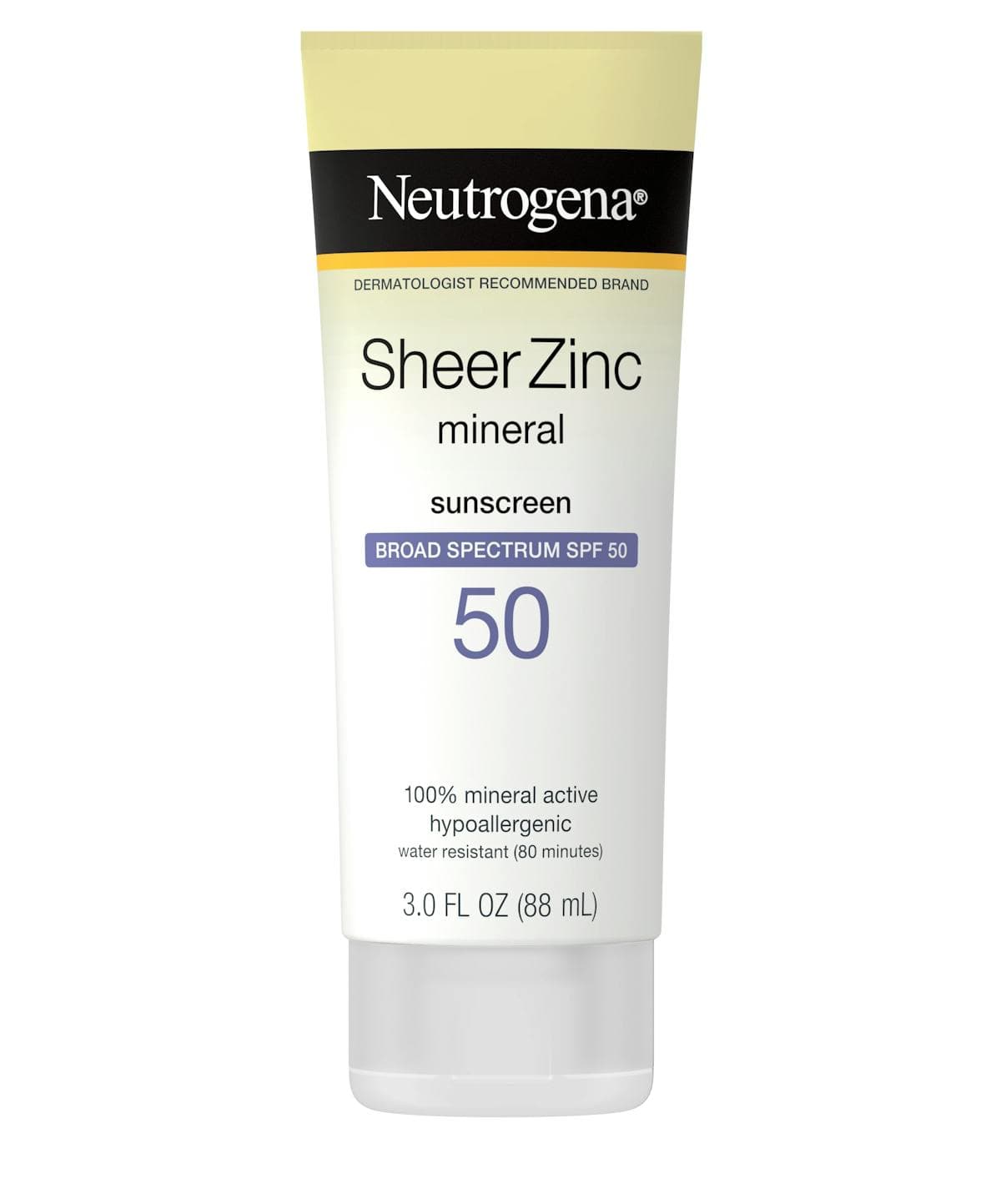 Neutrogena Sheer Zinc Sunscreen Lotion SPF 50